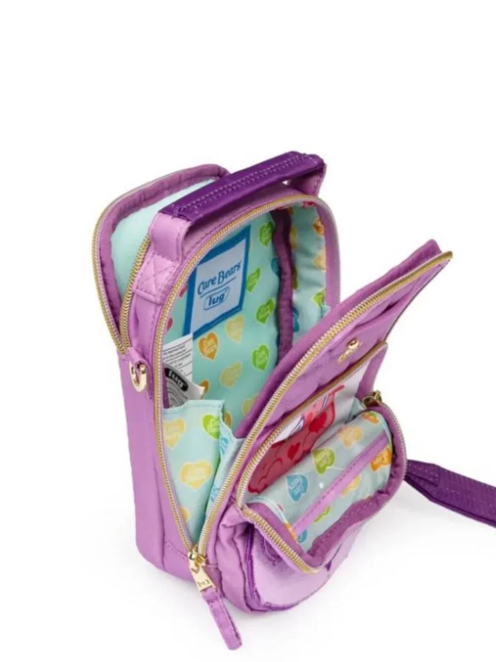 Lug Care Bears x Lug Skeeter Mini Bridge Crossbody Belt Bag Share Bear Purple